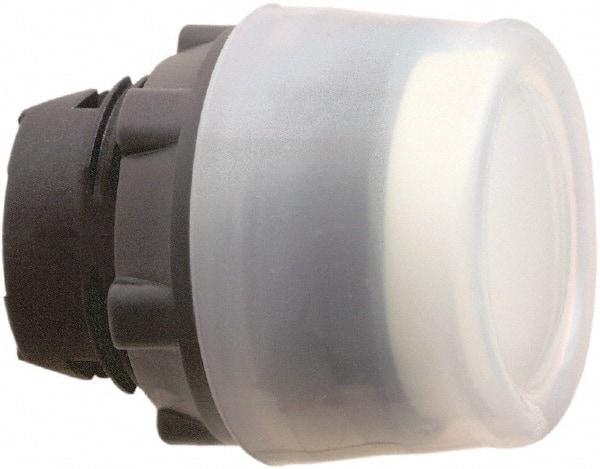 Schneider Electric - 22mm Mount Hole, Extended Straight, Pushbutton Switch Only - Round, White Pushbutton, Nonilluminated, Momentary (MO) - Eagle Tool & Supply