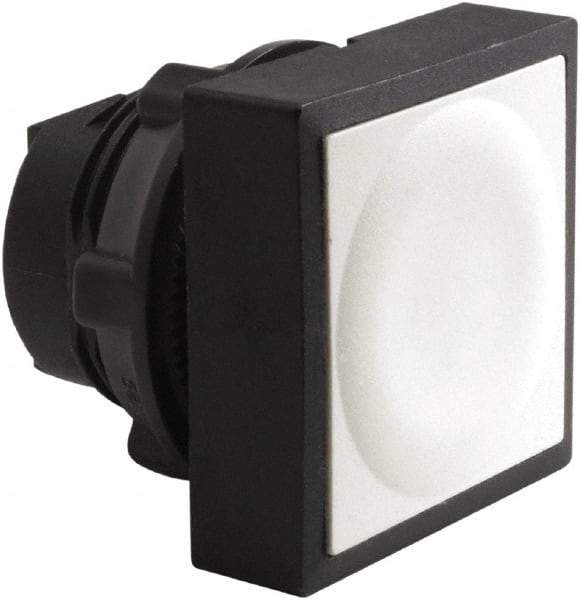 Schneider Electric - 22mm Mount Hole, Flush, Pushbutton Switch Only - Square, White Pushbutton, Nonilluminated, Momentary (MO) - Eagle Tool & Supply