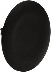 Schneider Electric - Flush Pushbutton Switch Cap - Black, Round Button, Nonilluminated - Eagle Tool & Supply