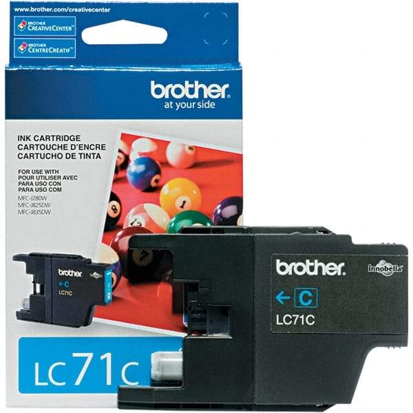 Brother - Cyan Ink Cartridge - Use with Brother MFC-J280W, J425W, J430W, J435W, J625DW, J825DW, J835DW - Eagle Tool & Supply