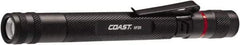Coast Cutlery - White LED Bulb, 245 Lumens, Industrial/Tactical Flashlight - Black Aluminum Body, 3 AAA Batteries Included - Eagle Tool & Supply