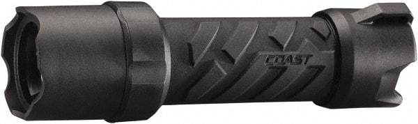 Coast Cutlery - White LED Bulb, 300 Lumens, Industrial/Tactical Flashlight - Black Stainless Steel Body, 4 AAA Batteries Included - Eagle Tool & Supply