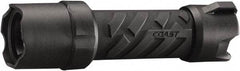 Coast Cutlery - White LED Bulb, 300 Lumens, Industrial/Tactical Flashlight - Black Stainless Steel Body, 4 AAA Batteries Included - Eagle Tool & Supply