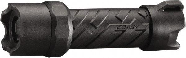Coast Cutlery - White LED Bulb, 250 Lumens, Industrial/Tactical Flashlight - Black Stainless Steel Body, 3 AAA Batteries Included - Eagle Tool & Supply