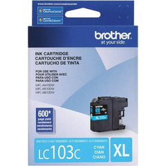 Brother - Cyan Ink Cartridge - Use with Brother DCP-J152W, MFC-J245, J285DW, J4310DW, J4410DW, J450DW, J4510DW, J4610DW, J470DW, J4710DW, J475DW, J650DW, J6520DW, J6720DW, J6920DW, J870DW, J875DW - Eagle Tool & Supply