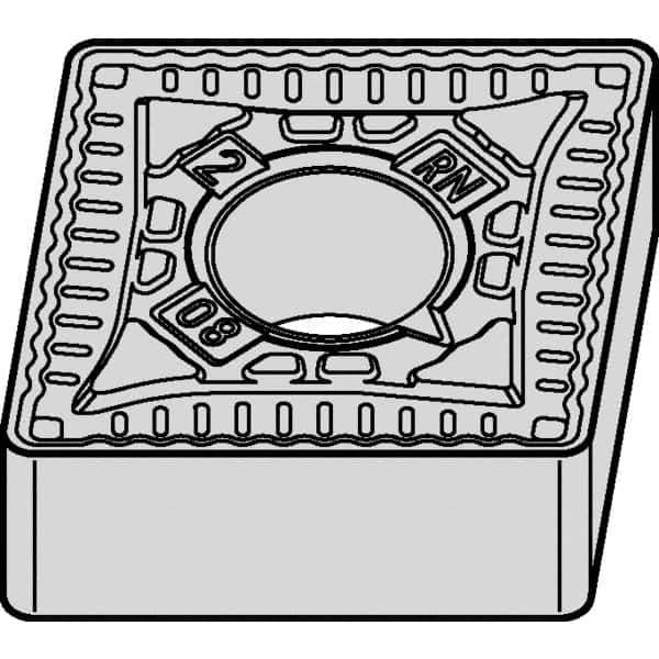 Kennametal - CNMG644 RN Grade KCPK05 Carbide Turning Insert - Al2O3 Finish, 80° Diamond, 3/4" Inscr Circle, 1/4" Thick, 1/16" Corner Radius - Eagle Tool & Supply