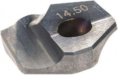 Hertel - Series HMD, 14.5mm Diam Grade HC225MD 140° Replaceable Drill Tip - Carbide, TiCN Finish - Eagle Tool & Supply