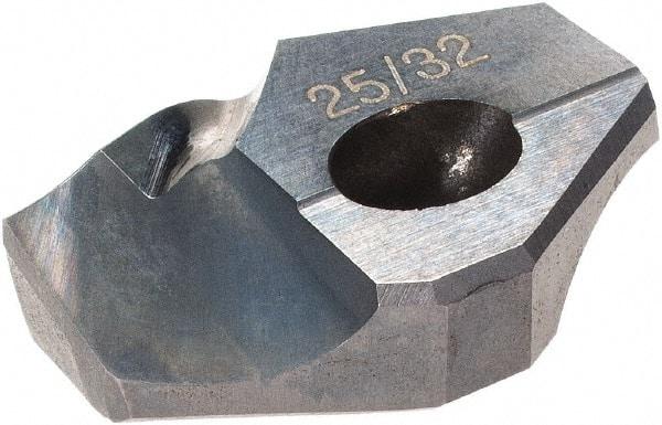 Hertel - Series HMD, 25/32" Diam Grade HC225MD 140° Replaceable Drill Tip - Carbide, TiCN Finish - Eagle Tool & Supply