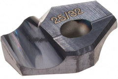 Hertel - Series HMD, 25/32" Diam Grade HC125MD 140° Replaceable Drill Tip - Carbide, TiAlN Finish - Eagle Tool & Supply