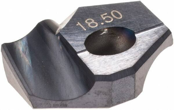 Hertel - Series HMD, 18.5mm Diam Grade HC125MD 140° Replaceable Drill Tip - Carbide, TiAlN Finish - Eagle Tool & Supply