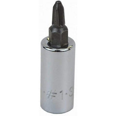 SK - Screwdriver & Drag Link Sockets - 3/8"DR #1 CHRM PHILLIPS SCRDRVR SCKT BIT - Eagle Tool & Supply