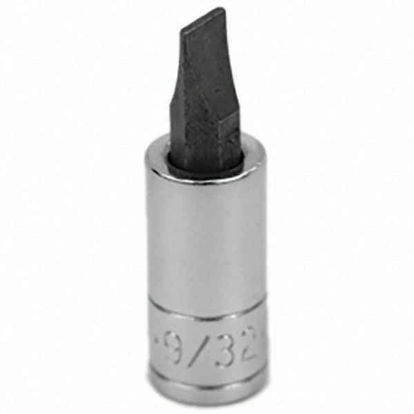 SK - Screwdriver & Drag Link Sockets - 3/8"DR 9/32" CHRM SLOTTED SCRDRVR SCKT BIT - Eagle Tool & Supply