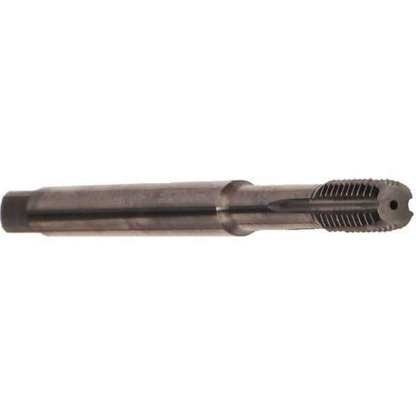 Emuge - M8x1.25 Metric 6HX Modified Bottoming Thread Forming Tap - Solid Carbide, Uncoated, 90mm OAL, 20mm Thread Length, Right Hand Thread, Series Druck - Eagle Tool & Supply