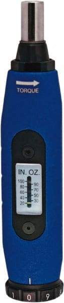 CDI - 1 Max In/oz, Torque Limiting Screwdriver - 5-1/2" OAL, 1/4" Drive - Eagle Tool & Supply