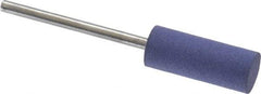 Value Collection - 8mm Max Diam x 20mm Long, Cylinder, Rubberized Point - Very Fine Grade, Ceramic, Mounted - Eagle Tool & Supply