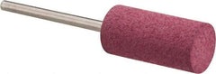Value Collection - 10mm Max Diam x 20mm Long, Cylinder, Rubberized Point - Coarse Grade, Ceramic, Mounted - Eagle Tool & Supply