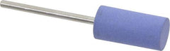 Value Collection - 10mm Max Diam x 20mm Long, Cylinder, Rubberized Point - Very Fine Grade, Ceramic, Mounted - Eagle Tool & Supply