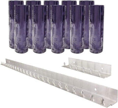 Aleco - 5' Door Width x 8' Door Height PVC Clear Smooth Strip Door Kit - Clear - Eagle Tool & Supply