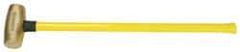 American Hammer - 10 Lb Head Nonsparking Hammer - 33" OAL, 30-1/2" Long Fiberglass Handle - Eagle Tool & Supply