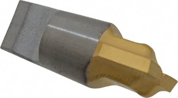 Seco - MM12 M04 Grade T60M Carbide End Milling Tip Insert - TiAlN/TiN Finish, 2 Flutes, 0.472" Cutting Diam, 0.325" Depth of Cut, 0.402" Extension - Eagle Tool & Supply