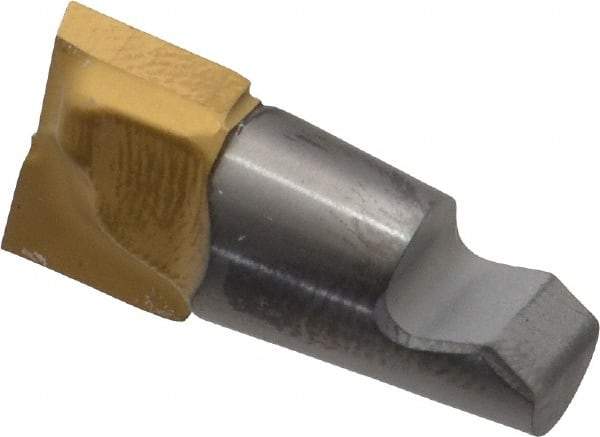 Seco - MM12 M04 Grade T60M Carbide End Milling Tip Insert - TiAlN/TiN Finish, 2 Flutes, 1/2" Cutting Diam, 0.368" Depth of Cut, 0.443" Extension - Eagle Tool & Supply