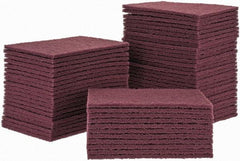 Merit Abrasives - Very Fine Grade, Aluminum Oxide Hand Pad - 6" Wide x 9" Long, Nonwoven - Eagle Tool & Supply