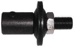 Value Collection - 2" Long x 1-1/4" Diam x 3/8-24 Thread Size Motor Arbor - 1/2" Max Wheel Width, Compatible with 5/16" Shaft Diam, 3/8" Hole Size - Eagle Tool & Supply