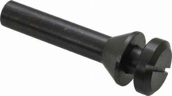 Value Collection - 3/8" Hole, Screw Lock Wheel Mandrel - 2" OAL, 1/2" Max Wheel Width, 3/8" Shank Diam - Eagle Tool & Supply