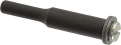 Value Collection - 3/16" Hole, Screw Lock Wheel Mandrel - 2" OAL, 1/2" Max Wheel Width, 1/4" Shank Diam - Eagle Tool & Supply