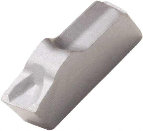 Seco - 150.1016 16 HX Grade, 0.098" Cutting Width, Carbide Cutoff Insert - 6° Right Hand Lead Angle, 0.007" Cnr Rad, Single End - Eagle Tool & Supply
