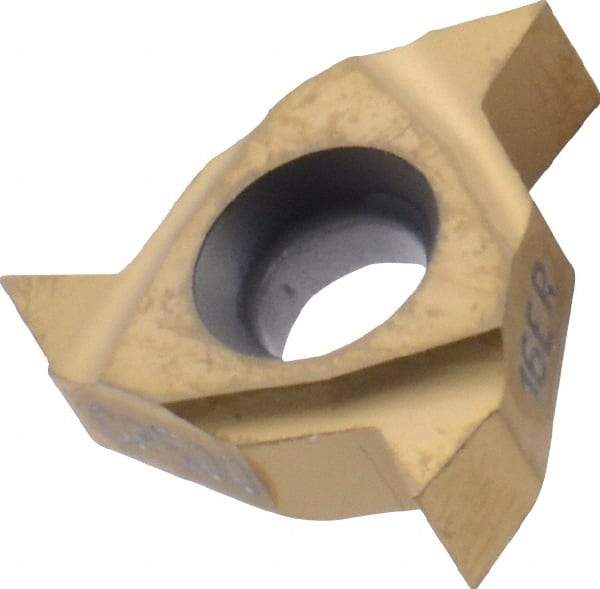 Seco - 16ER External Right Hand 48-8 Partial Profile 55° Laydown Threading Insert - Grade CP500, TiAlN/TiN Coated Carbide, 9.53mm Inscribed Circle - Eagle Tool & Supply