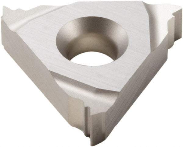 Seco - 16ER External Right Hand 14 Whitworth Laydown Threading Insert - Grade H15, Uncoated Coated Carbide, 9.53mm Inscribed Circle - Eagle Tool & Supply