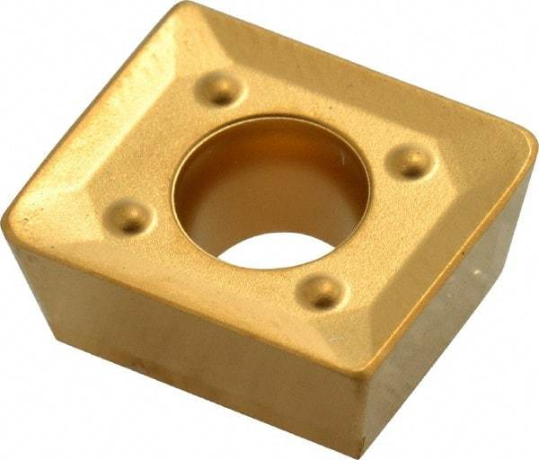 Seco - ACET150612 MD15 Grade T25M Carbide Milling Insert - TiCN/TiC/TiCN/TiN Finish, 1/4" Thick, 0.047" Corner Radius - Eagle Tool & Supply