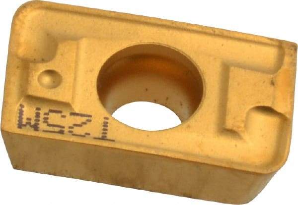 Seco - APFT160416 M13 Grade T25M Carbide Milling Insert - TiCN/TiC/TiCN/TiN Finish, 0.187" Thick, 1/16" Corner Radius - Eagle Tool & Supply