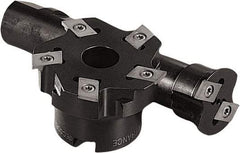 Seco - Weldon Connection, 0.0433" Cutting Width, 34mm Cutter Diam, Indexable Slotting Cutter - 63/64" Shank Diam, R335.15 Toolholder, R335.15-13 Insert, Right Hand Cutting Direction - Eagle Tool & Supply