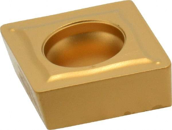 Seco - CCMT432 F2 Grade TP40 Carbide Turning Insert - TiC/TiCN/TiN Finish, 80° Diamond, 1/2" Inscr Circle, 3/16" Thick, 1/32" Corner Radius - Eagle Tool & Supply