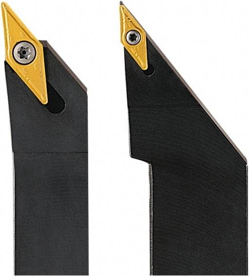 Seco - SVJB, Right Hand Cut, 93° Lead Angle, 16mm Shank Height x 16mm Shank Width, Neutral Rake Indexable Turning Toolholder - 100mm OAL, VB.T 1102.. Insert Compatibility, Series Screw Lock - Eagle Tool & Supply