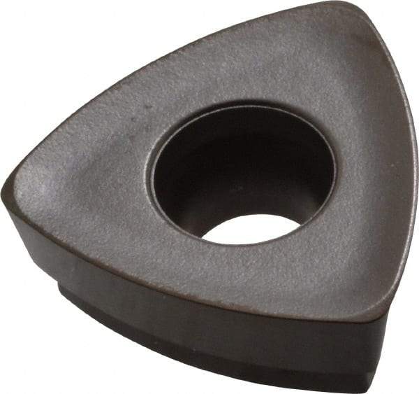 Seco - 218.19125 M07 Grade T350M Carbide Milling Insert - TiCN/Al2O3 Finish, 0.156" Thick, 0.35" Inscribed Circle, 0.031" Corner Radius - Eagle Tool & Supply
