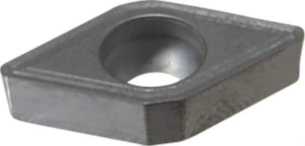 Seco - DCMT32.52 F2 Grade HX Carbide Turning Insert - Uncoated, 55° Diamond, 3/8" Inscr Circle, 5/32" Thick, 1/32" Corner Radius - Eagle Tool & Supply