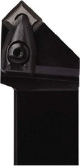 Seco - DSSN, Right Hand Cut, 45° Lead Angle, 20mm Shank Height x 20mm Shank Width, Negative Rake Indexable Turning Toolholder - 132.1mm OAL, SNM..0903.. Insert Compatibility, Series Dual Clamp - Eagle Tool & Supply