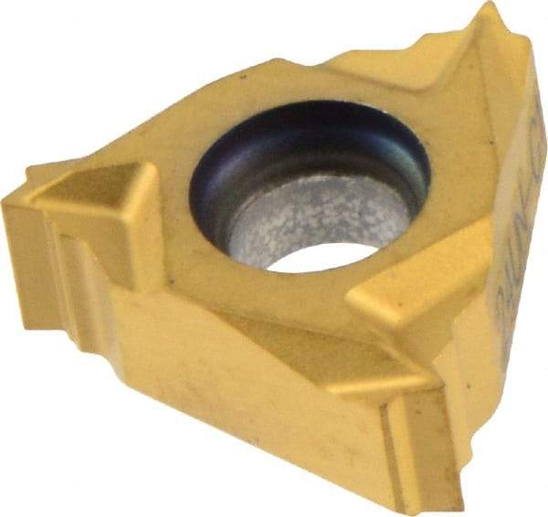 Seco - 11NR Internal Right Hand 24 UN Laydown Threading Insert - Grade CP500, TiAlN/TiN Coated Carbide - Eagle Tool & Supply