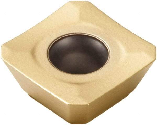 Seco - SEEX09T3 M08 Grade F40M Carbide Milling Insert - TiAlN/TiN Finish, 0.156" Thick, 3/8" Inscribed Circle - Eagle Tool & Supply