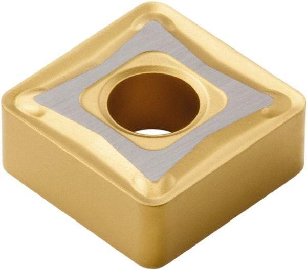 Seco - SNMG432 M3 Grade TP40 Carbide Turning Insert - TiC/TiCN/TiN Finish, 90° Square, 1/2" Inscr Circle, 3/16" Thick, 1/32" Corner Radius - Eagle Tool & Supply