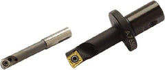 Seco - 10.01mm Min Bore Diam, 11.99mm Shank Diam, Indexable Boring Bar - 30mm Max Bore Depth, CC.. 0602.. Insert, Screw Holding Method - Eagle Tool & Supply
