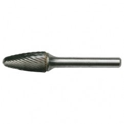 SF-15 Standard Cut Solid Carbide Bur-Round Nose Tree Shape - Eagle Tool & Supply