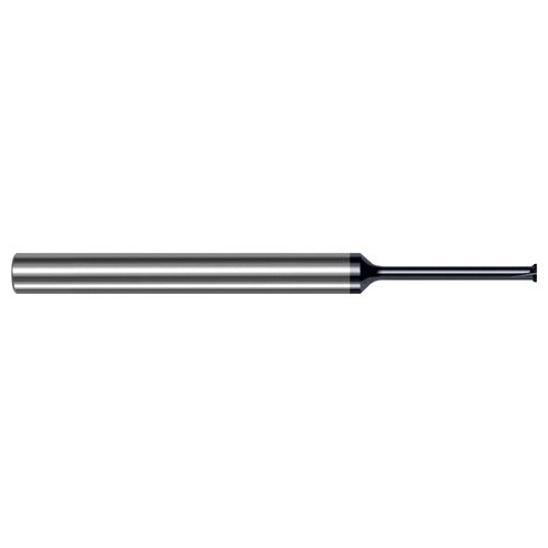 Back Deburring Mill - 0.1150″ Head Diameter × 0.5620″ (9/16″) Neck Length × 45° per side Carbide Back Deburring Mill, 5 Flutes, AlTiN Coated - Exact Industrial Supply