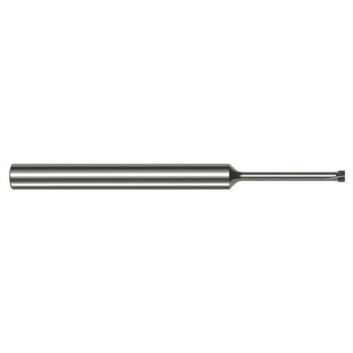 Back Deburring Mill - 0.1150″ Head Diameter × 0.5620″ (9/16″) Neck Length × 45° per side Carbide Back Deburring Mill, 5 Flutes - Exact Industrial Supply