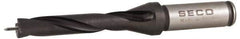 Seco - 17 to 17.99mm Diam, 5xD, 3.74" Max Depth, 3/4" Shank Diam, 4.24" Flute, 6.957" OAL, Replaceable Tip Drill - SD100 Insert, SD105 Toolholder, Series SD105 - Eagle Tool & Supply