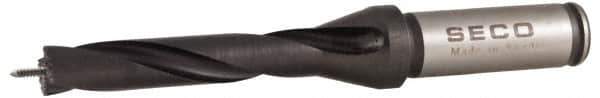 Seco - 14 to 14.99mm Diam, 5xD, 3.15" Max Depth, 5/8" Shank Diam, 3.52" Flute, 6.197" OAL, Replaceable Tip Drill - SD100 Insert, SD105 Toolholder, Series SD105 - Eagle Tool & Supply