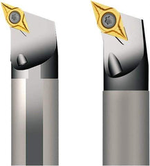 Seco - 17mm Min Bore Diam, 160mm OAL, 12mm Shank Diam, A-SDQC Indexable Boring Bar - 20mm Max Bore Depth, DC.. 0702.. Insert, Screw Holding Method - Eagle Tool & Supply